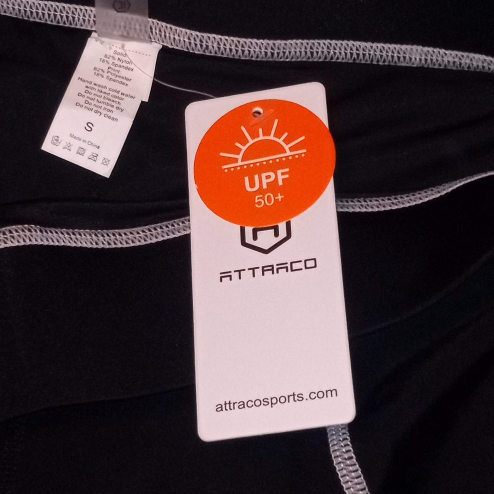 Attraco swim pants ,alblack with white trim size Small,NWT - Picture 2 of 9
